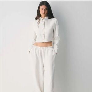 Wilfred Aritzia "The Little Cropped Jacket" - Light Birch - XS